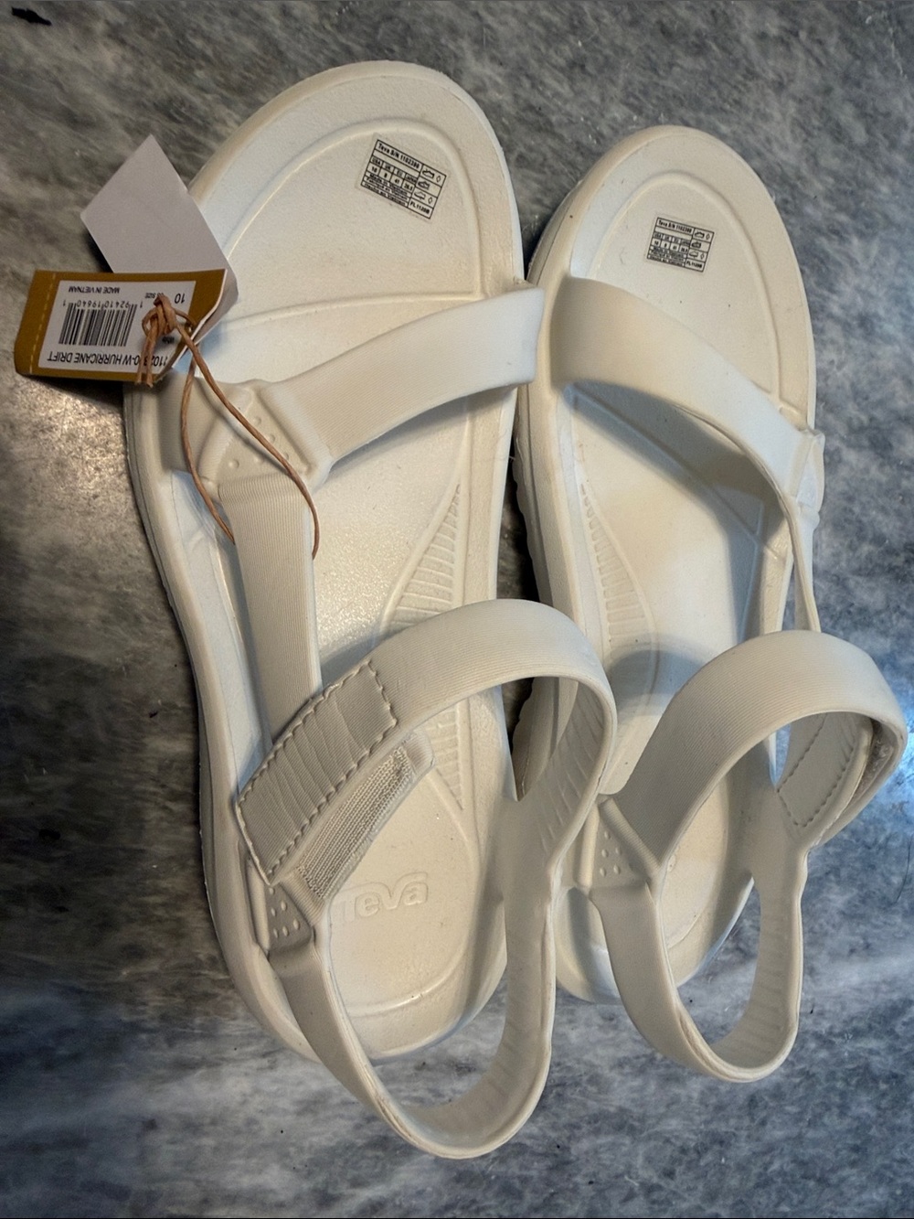 Teva Women’s White Casual Foam Strap Sandals